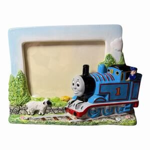Schmid Britt Allocroft Thomas The Train Porcelain 3D Vtg Photo Picture Frame 4X6